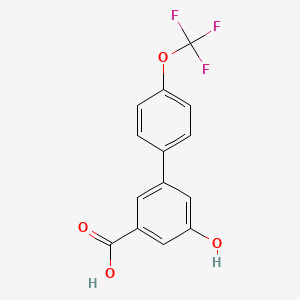 molecular formula C14H9F3O4 B6409838 MFCD18322432 CAS No. 1261977-57-4