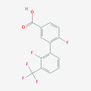 molecular formula C14H7F5O2 B6409953 4-Fluoro-3-(2-fluoro-3-trifluoromethylphenyl)benzoic acid CAS No. 1261915-83-6