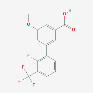 molecular formula C15H10F4O3 B6410014 3-(2-Fluoro-3-trifluoromethylphenyl)-5-methoxybenzoic acid CAS No. 1261994-26-6