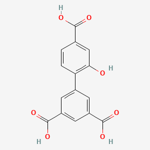 molecular formula C15H10O7 B6410198 4-(3,5-Dicarboxyphenyl)-3-hydroxybenzoic acid CAS No. 1261968-43-7