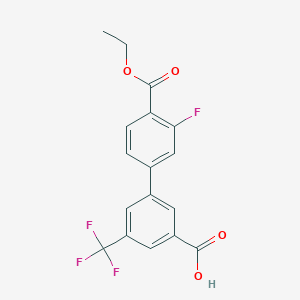 molecular formula C17H12F4O4 B6410626 MFCD18322611 CAS No. 1262005-98-0