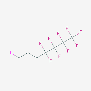 molecular formula C7H6F9I B064114 4,4,5,5,6,6,7,7,7-Nonafluoroheptyl iodide CAS No. 183547-74-2
