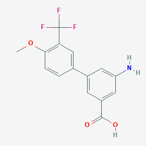 molecular formula C15H12F3NO3 B6411441 MFCD18322802 CAS No. 1261917-79-6