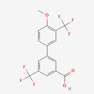 molecular formula C16H10F6O3 B6411568 MFCD18322828 CAS No. 1262006-69-8