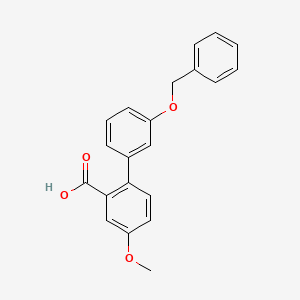 molecular formula C21H18O4 B6411749 2-(3-Benzyloxyphenyl)-5-methoxybenzoic acid CAS No. 1261981-31-0