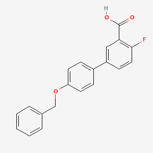 molecular formula C20H15FO3 B6411870 5-(4-Benzyloxyphenyl)-2-fluorobenzoic acid CAS No. 1261913-12-5