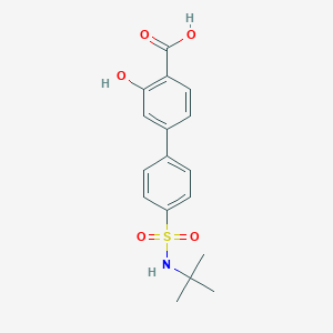 molecular formula C17H19NO5S B6413161 4-(4-t-Butylsulfamoylphenyl)-2-hydroxybenzoic acid CAS No. 1262007-97-5