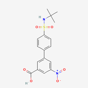 molecular formula C17H18N2O6S B6413226 3-(4-T-Butylsulfamoylphenyl)-5-nitrobenzoic acid CAS No. 1261894-56-7