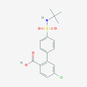 molecular formula C17H18ClNO4S B6413244 2-(4-t-Butylsulfamoylphenyl)-4-chlorobenzoic acid CAS No. 1261969-98-5