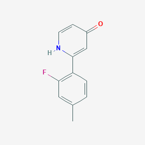 molecular formula C12H10FNO B6413782 MFCD18323379 CAS No. 1261934-43-3