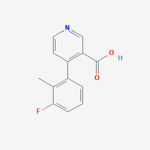 molecular formula C13H10FNO2 B6413820 MFCD18323385 CAS No. 1261917-65-0