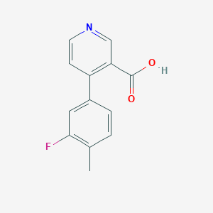 molecular formula C13H10FNO2 B6413840 MFCD18323389 CAS No. 1261904-09-9