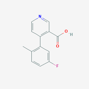 molecular formula C13H10FNO2 B6413868 MFCD18323397 CAS No. 1261983-95-2