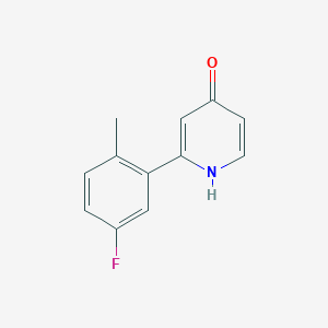 molecular formula C12H10FNO B6413873 MFCD18323399 CAS No. 1261962-00-8