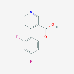 molecular formula C12H7F2NO2 B6413996 4-(2,4-Difluorophenyl)nicotinic acid CAS No. 141764-22-9