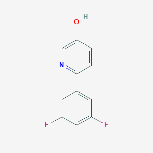 molecular formula C11H7F2NO B6414039 6-(3,5-Difluorophenyl)pyridin-3-ol CAS No. 1255634-06-0