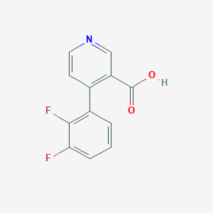 molecular formula C12H7F2NO2 B6414092 4-(2,3-Difluorophenyl)pyridine-3-carboxylic acid CAS No. 1261894-81-8