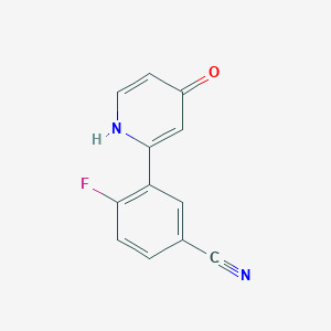 molecular formula C12H7FN2O B6414157 MFCD18323462 CAS No. 1261912-10-0