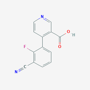 molecular formula C13H7FN2O2 B6414173 MFCD18323464 CAS No. 1261962-10-0