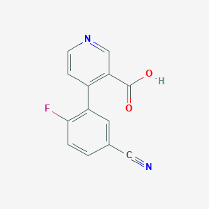 molecular formula C13H7FN2O2 B6414183 MFCD18323460 CAS No. 1261937-24-9