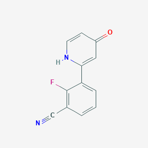 molecular formula C12H7FN2O B6414190 MFCD18323466 CAS No. 1261971-27-0