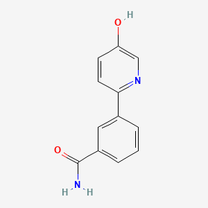 molecular formula C12H10N2O2 B6414228 3-(5-Hydroxypyridin-2-yl)benzamide CAS No. 1261991-48-3