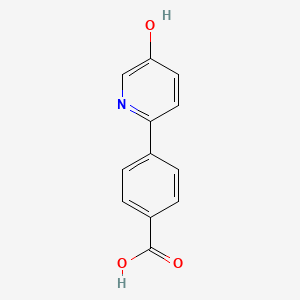 molecular formula C12H9NO3 B6414258 4-(5-Hydroxypyridin-2-yl)benzoic acid CAS No. 1261912-14-4