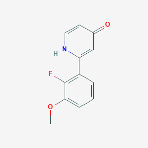 molecular formula C12H10FNO2 B6414490 MFCD18323514 CAS No. 1261984-50-2