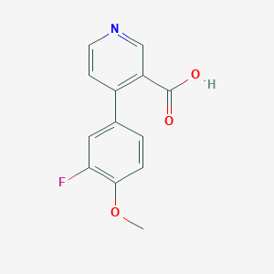 molecular formula C13H10FNO3 B6414505 MFCD18323524 CAS No. 1261962-38-2