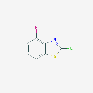 molecular formula C7H3ClFNS B064148 2-Chloro-4-fluorobenzothiazole CAS No. 182344-56-5