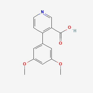 molecular formula C14H13NO4 B6414935 MFCD18323621 CAS No. 1261894-95-4