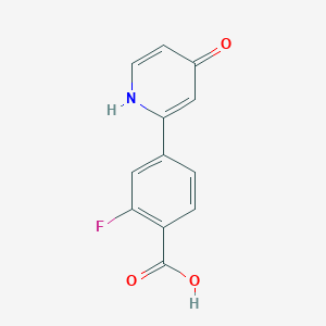 molecular formula C12H8FNO3 B6414993 MFCD18323633 CAS No. 1261962-69-9