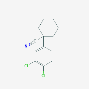 molecular formula C13H13Cl2N B064150 1-(3,4-Dichlorophenyl)cyclohexanecarbonitrile CAS No. 162732-99-2