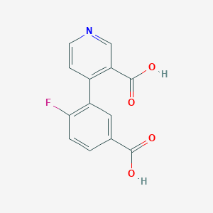 molecular formula C13H8FNO4 B6415017 MFCD18323635 CAS No. 1261938-75-3