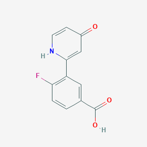 molecular formula C12H8FNO3 B6415021 MFCD18323637 CAS No. 1261974-15-5