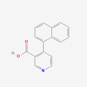 molecular formula C16H11NO2 B6415056 4-(Naphthalen-1-yl)nicotinic acid CAS No. 1261908-60-4