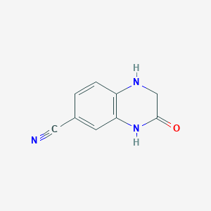 molecular formula C9H7N3O B064151 7-cyano-3,4-dihydroquinoxalin-2(1H)-one CAS No. 186666-78-4