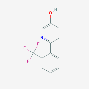 molecular formula C12H8F3NO B6415168 6-[2-(Trifluoromethyl)phenyl]pyridin-3-ol CAS No. 1261442-72-1