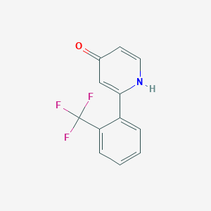 molecular formula C12H8F3NO B6415182 MFCD18323665 CAS No. 1261985-95-8