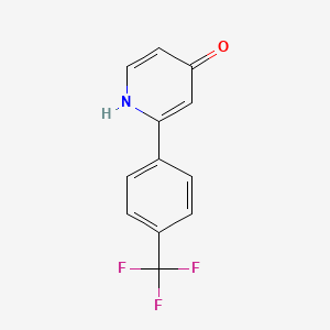 molecular formula C12H8F3NO B6415198 MFCD18323673 CAS No. 1261913-82-9