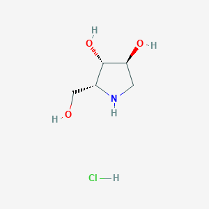 (2R,3S,4S)-2-(Hydroxymethyl)pyrrolidine-3,4-diol hydrochloride