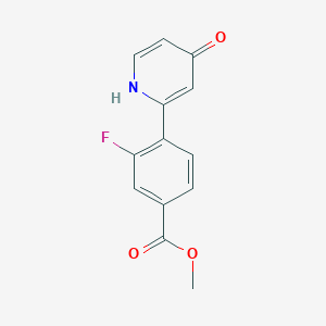 molecular formula C13H10FNO3 B6415341 MFCD18323712 CAS No. 1262010-92-3