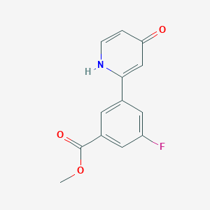 molecular formula C13H10FNO3 B6415415 MFCD18323724 CAS No. 1261936-23-5