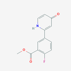 molecular formula C13H10FNO3 B6415428 MFCD18323728 CAS No. 1261984-45-5