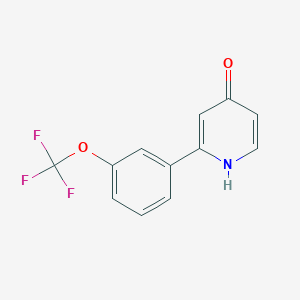 molecular formula C12H8F3NO2 B6415599 MFCD18323754 CAS No. 1261939-36-9