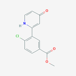 molecular formula C13H10ClNO3 B6415667 MFCD18323782 CAS No. 1261939-79-0