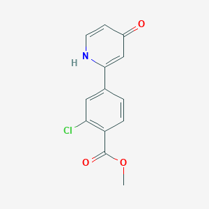 molecular formula C13H10ClNO3 B6415687 MFCD18323786 CAS No. 1261905-76-3