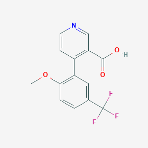 molecular formula C14H10F3NO3 B6415728 MFCD18323800 CAS No. 1261951-22-7
