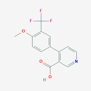 molecular formula C14H10F3NO3 B6415756 MFCD18323804 CAS No. 1261914-68-4