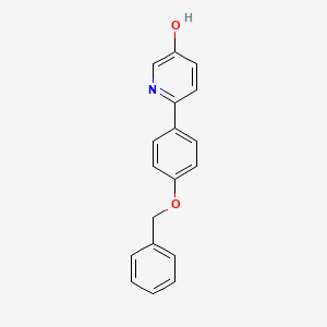 molecular formula C18H15NO2 B6415837 6-(4-(Benzyloxy)phenyl)pyridin-3-ol CAS No. 1237007-60-1